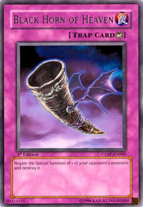 Black Horn of Heaven CDIP-EN060 card from Cyberdark Impact