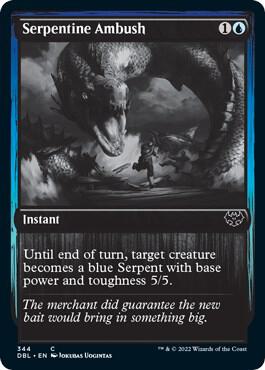Serpentine Ambush 344 card from Innistrad: Double Feature