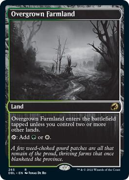 Overgrown Farmland 265 card from Innistrad: Double Feature