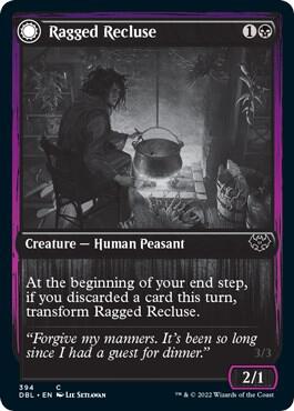 Ragged Recluse 394 card from Innistrad: Double Feature
