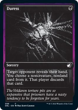 Duress 98 card from Innistrad: Double Feature