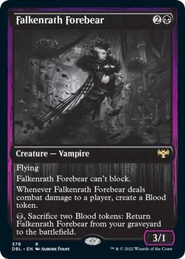 Falkenrath Forebear 378 card from Innistrad: Double Feature