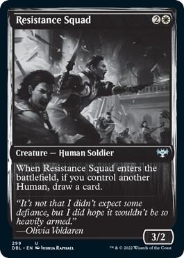 Resistance Squad 299 card from Innistrad: Double Feature