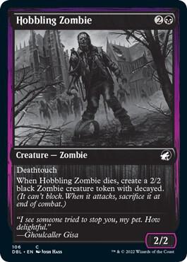 Hobbling Zombie 106 card from Innistrad: Double Feature