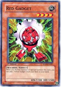 Red Gadget SD10-EN007 card from Structure Deck: Machine Re-Volt