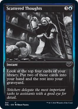 Scattered Thoughts 341 card from Innistrad: Double Feature