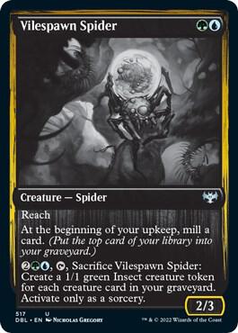 Vilespawn Spider 517 card from Innistrad: Double Feature