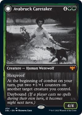 Avabruck Caretaker 454 card from Innistrad: Double Feature