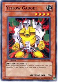 Yellow Gadget SD10-EN008 card from Structure Deck: Machine Re-Volt