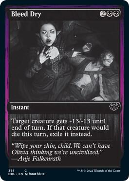 Bleed Dry 361 card from Innistrad: Double Feature