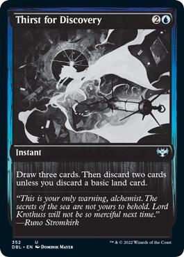 Thirst for Discovery 352 card from Innistrad: Double Feature