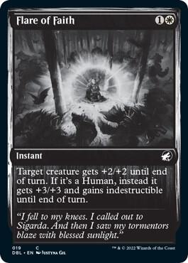 Flare of Faith 19 card from Innistrad: Double Feature