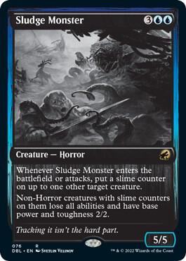 Sludge Monster 76 card from Innistrad: Double Feature