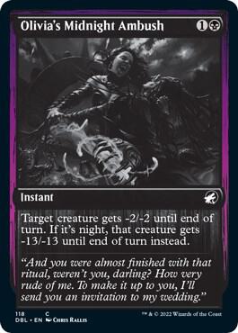Olivia's Midnight Ambush 118 card from Innistrad: Double Feature