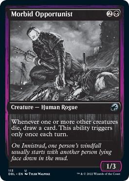 Morbid Opportunist 113 card from Innistrad: Double Feature