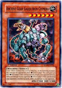 Ancient Gear Gadjiltron Chimera SD10-EN002 card from Structure Deck: Machine Re-Volt