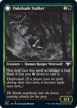 Oakshade Stalker 479 card from Innistrad: Double Feature