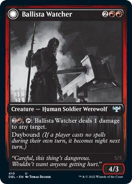 Ballista Watcher 410 card from Innistrad: Double Feature