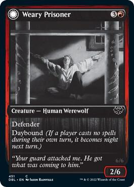 Weary Prisoner 451 card from Innistrad: Double Feature
