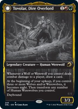 Tovolar, Dire Overlord 246 card from Innistrad: Double Feature