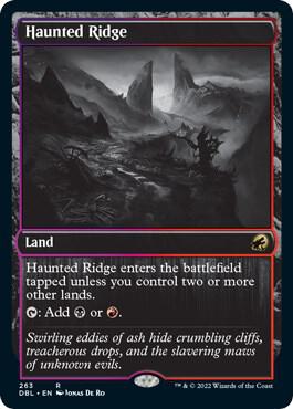 Haunted Ridge 263 card from Innistrad: Double Feature