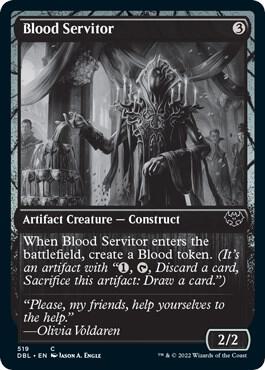 Blood Servitor 519 card from Innistrad: Double Feature