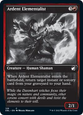 Ardent Elementalist 128 card from Innistrad: Double Feature