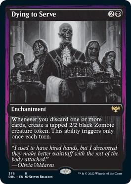 Dying to Serve 376 card from Innistrad: Double Feature