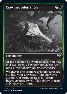 Crawling Infestation 460 card from Innistrad: Double Feature