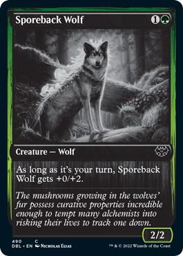 Sporeback Wolf 490 card from Innistrad: Double Feature