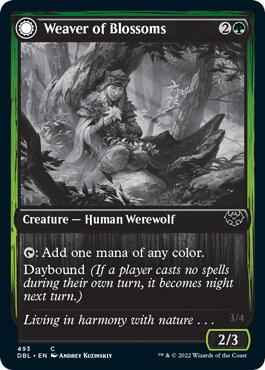 Weaver of Blossoms 493 card from Innistrad: Double Feature