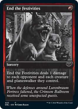 End the Festivities 422 card from Innistrad: Double Feature