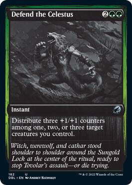 Defend the Celestus 182 card from Innistrad: Double Feature