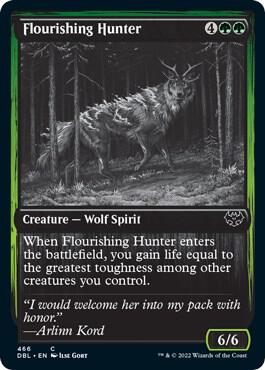 Flourishing Hunter 466 card from Innistrad: Double Feature