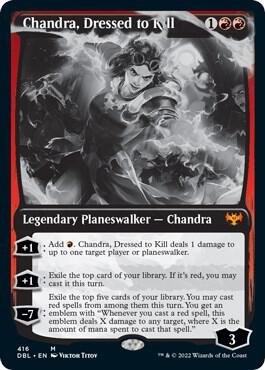 Chandra, Dressed to Kill 416 card from Innistrad: Double Feature