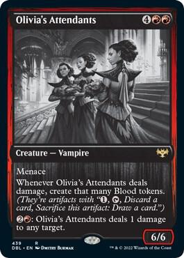 Olivia's Attendants 439 card from Innistrad: Double Feature