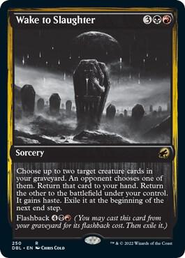 Wake to Slaughter 250 card from Innistrad: Double Feature