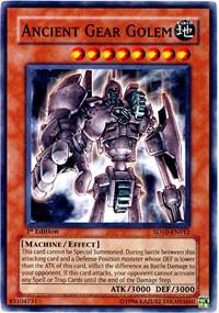 Ancient Gear Golem SD10-EN012 card from Structure Deck: Machine Re-Volt