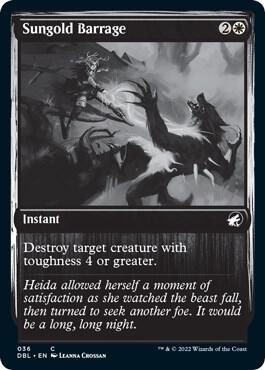 Sungold Barrage 36 card from Innistrad: Double Feature