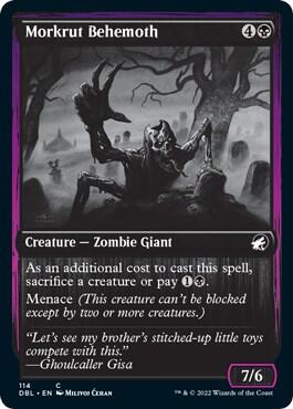 Morkrut Behemoth 114 card from Innistrad: Double Feature