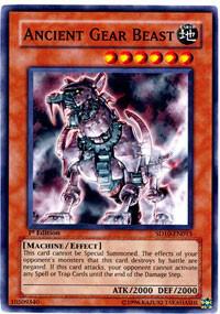 Ancient Gear Beast SD10-EN013 card from Structure Deck: Machine Re-Volt