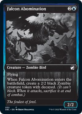 Falcon Abomination 52 card from Innistrad: Double Feature