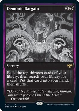 Demonic Bargain 370 card from Innistrad: Double Feature