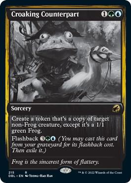 Croaking Counterpart 215 card from Innistrad: Double Feature