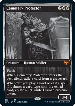 Cemetery Protector 273 card from Innistrad: Double Feature