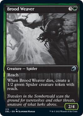 Brood Weaver 173 card from Innistrad: Double Feature