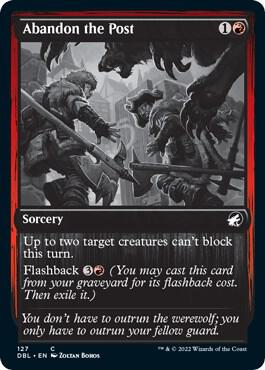Abandon the Post 127 card from Innistrad: Double Feature