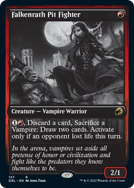 Falkenrath Pit Fighter 137 card from Innistrad: Double Feature