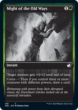 Might of the Old Ways 189 card from Innistrad: Double Feature
