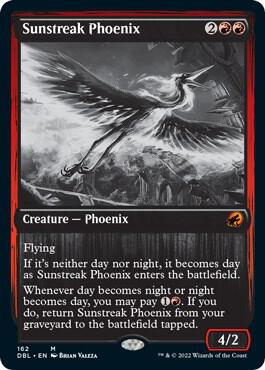 Sunstreak Phoenix 162 card from Innistrad: Double Feature